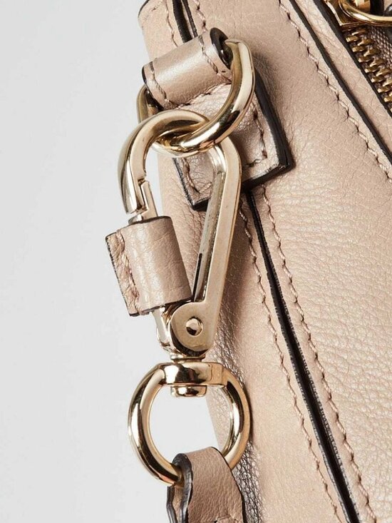 Chloe Motty Grey Leather/Suede Small Faye Backpack Bag main image 11